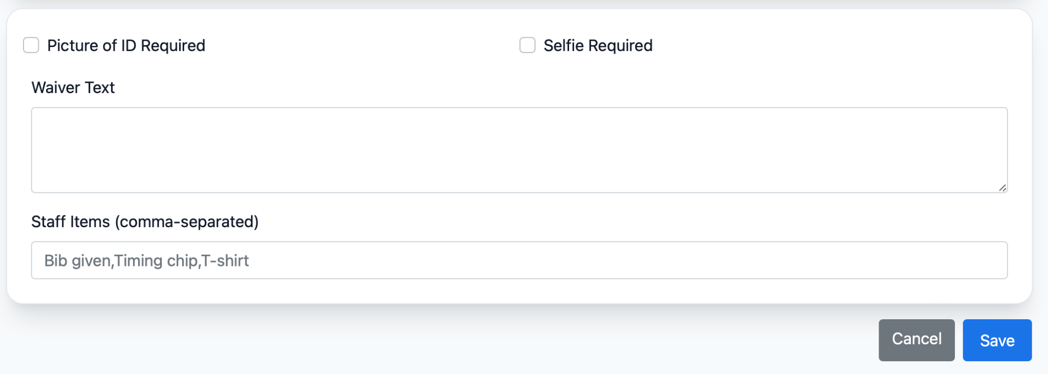 Create race step 5 pricing